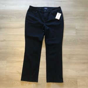 Brand New with tags. NYDJ Black. Marilyn Straight. Size 16p. 29” inseam